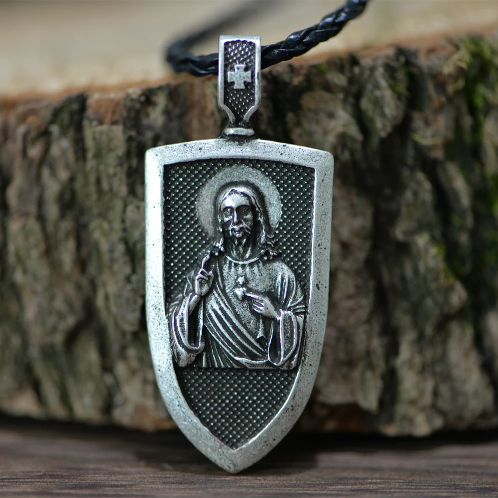 Langhong 1pcs God Necklace Sanit Pray for Me Religious | Украшения и аксессуары