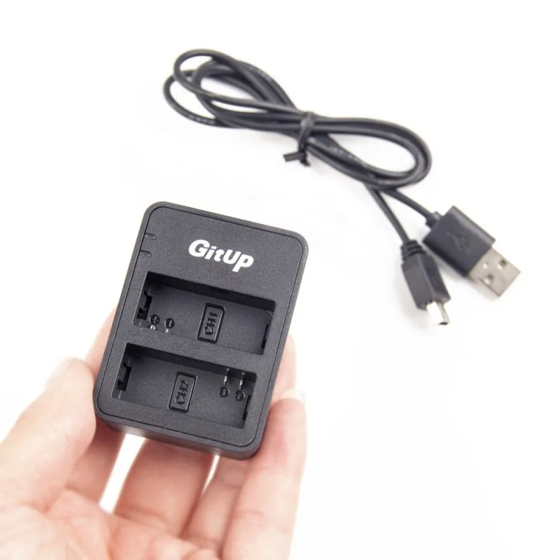 Оригинальное двойное зарядное устройство GituUP для экшн-камеры GitUp G3 Git3 Duo удобно