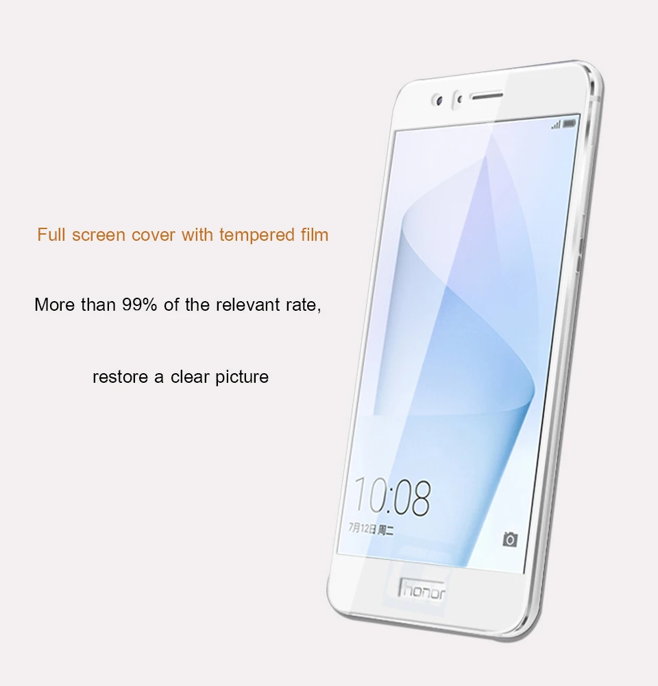 Полное покрытие экрана протектор Закаленное стекло пленка для huawei nova 2 p8 p9 p10 plus lite Защитная пленка для huawei y5 y6 y7