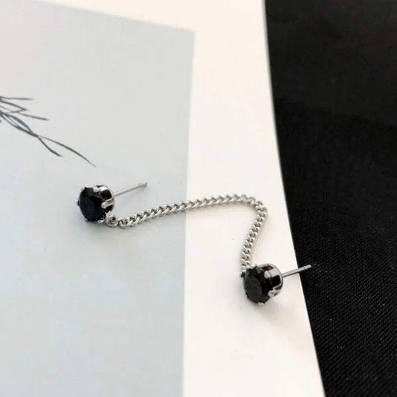 G-dragon Ear, черно-белые Кристальные серьги-гвоздики, спираль, пирсинг в стиле рок, панк, Kpop, GD серьги для мужчин, wo, мужские аксессуары, цепочки