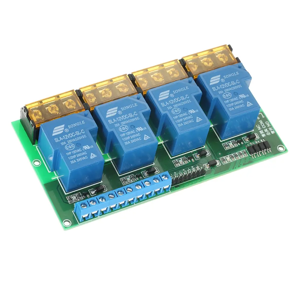 4 канальный DC 12V 30A триггерный релейный модуль Управление доска изоляция оптопары