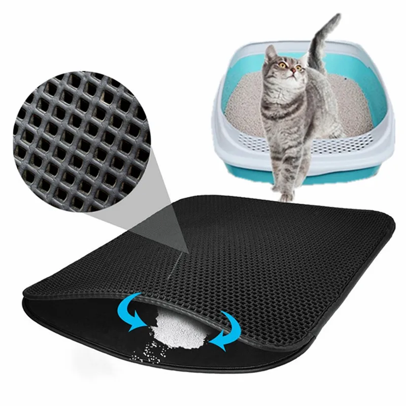 Коврик для кошачьего туалета Водонепроницаемая кровать животных EVA двухслойный