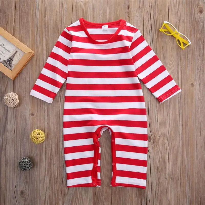 Комбинезон для новорожденных мальчиков и девочек Рождественский комбинезон