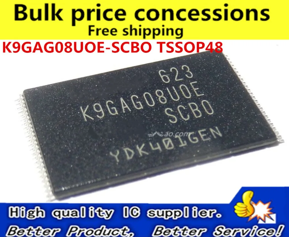 

10pcs/lot K9GAG08UOE-SCBO K9GAG08U0E-SCB0 K9GAG08UOE K9GAG08U0E TSOP48