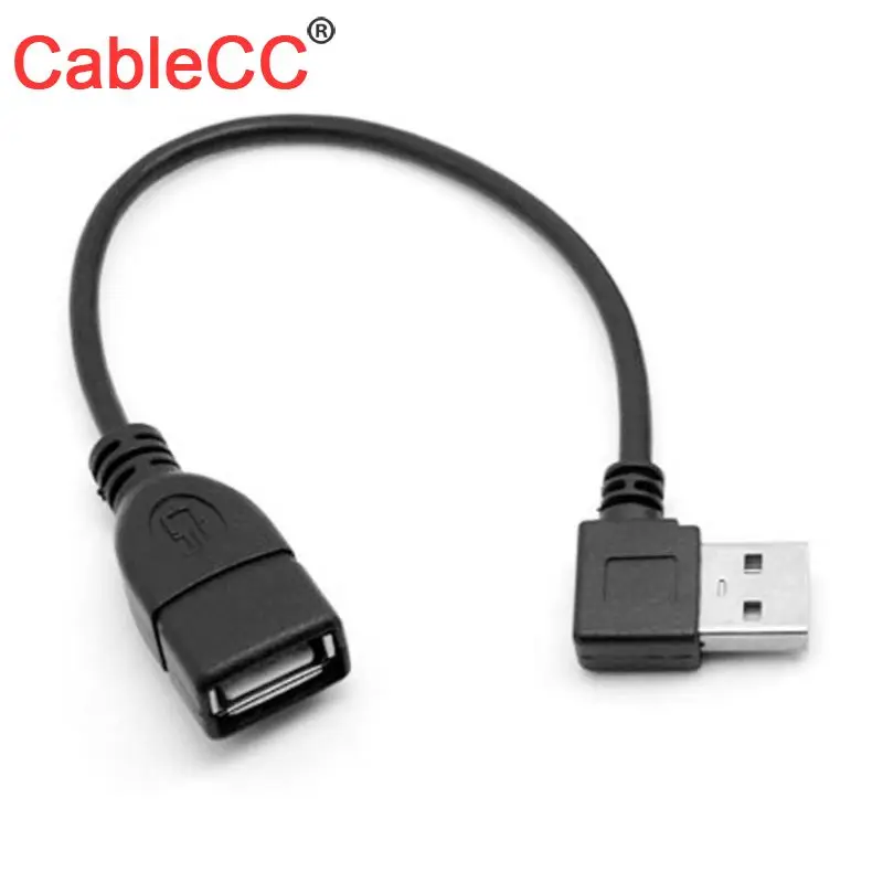 

Zihan 480M USB 2.0 Left Angled 90 Degree A Type Male to Female Extension Cable 40cm