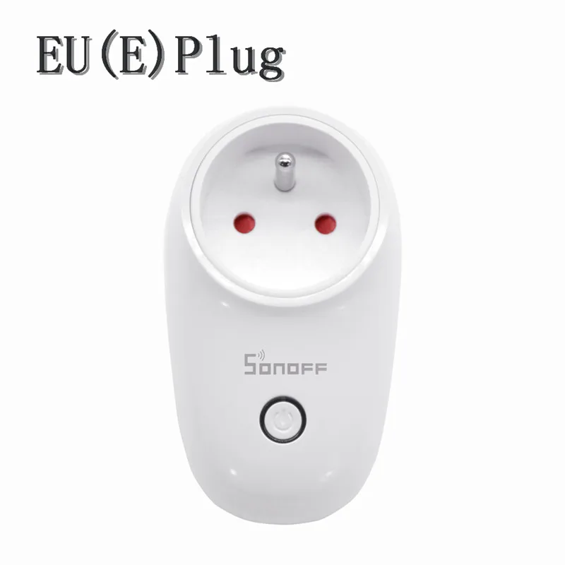 Sonoff S26 WiFi умная розетка EU/US/UK/CN/AU вилка 2200 Вт 10A пульт дистанционного управления умный выбор времени переключатель работает для Amazon Google Assistant