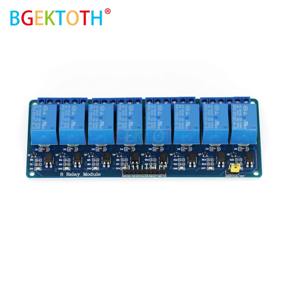 1 шт. 8-канальная плата релейного модуля для Ard PIC AVR MCU DSP ARM Electronic 5 В 12 24 по лучшей