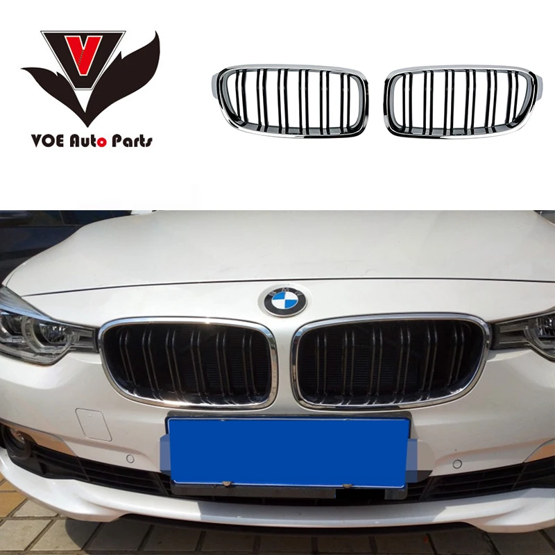 F30 F31 хромированная глянцевая черная M style Автомобильная Стайлинг Передняя