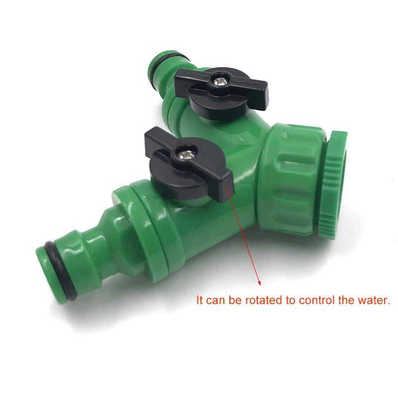 Сплиттер для водопроводного крана 1/2 &quotи 3/4&quot 2 сторонний быстроразъемный