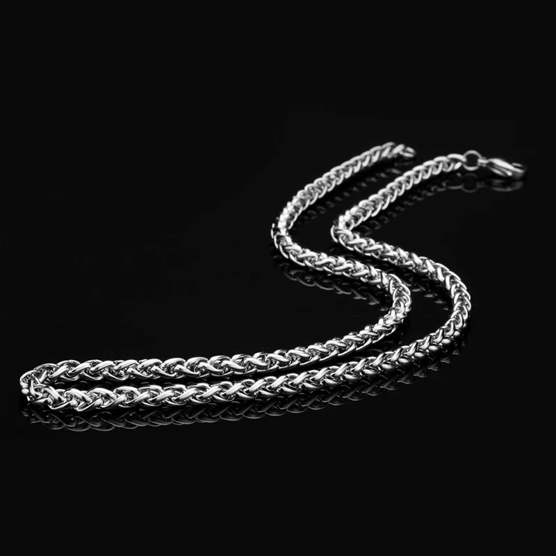 2018 Trendy Keel Link Chain Necklace For Men Women Titanium Stainless Steel Jewelry 3mm 4mm 5mm Width VN050 | Украшения и