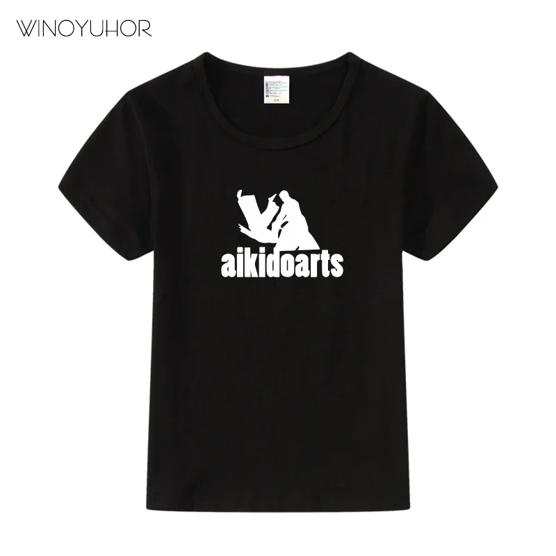 

Aikido Arts Print T Shirt Kids Children Casual O-Neck Clothes Girls Boys Summer Short Sleeve T-Shirt High Quality