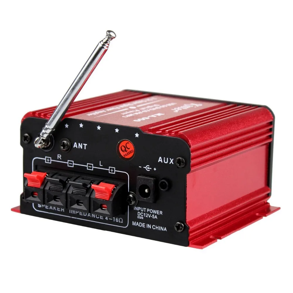 Red MA-600 20W+20W Mini Car Amplifier USB SD DVD CD FM MP3 Digital LED Display Motorcycle New Arrival | Электроника