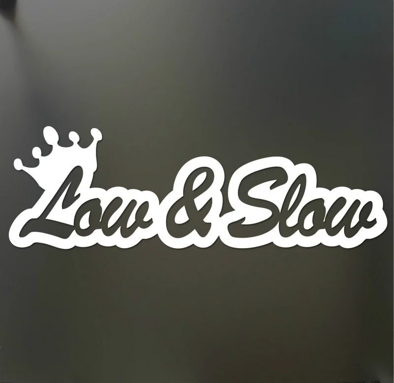 

Low and Slow Sticker Funny JDM Lowered Window Decal 20x8cm