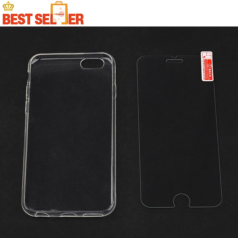 Закаленное стекло для iPhone 6, 7, X, 6 S, защита экрана, Защитное стекло для iPhone 6, 6 S, 7 Plus, защитная пленка+ чехол