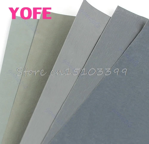 

5 Sheets Sandpaper sand paper Waterproof Paper 9"x11" Wet/Dry Silicon Carbide G08 Whosale&DropShip