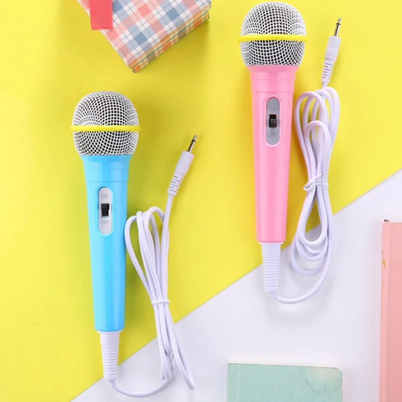 Kids Wired Microphone Musical Instrument Singing MIC Children Funny Gift Music Toy Boy Girl Christmas | Электроника