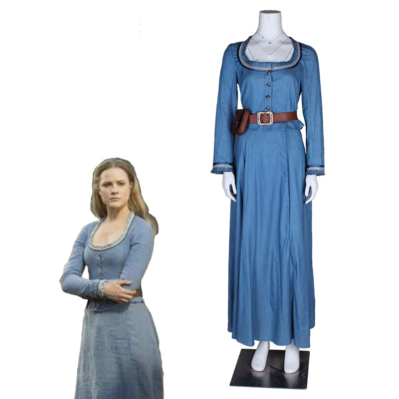 Westworld Dolores Abernath джинсовая юбка костюм для косплея|Костюмы из фильмов и ТВ| |