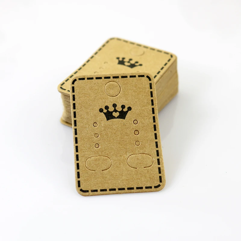 100 шт. бумажные серьги гвоздики 4 5x3 2 см|jewelry display|display earringsjewelry display earring |