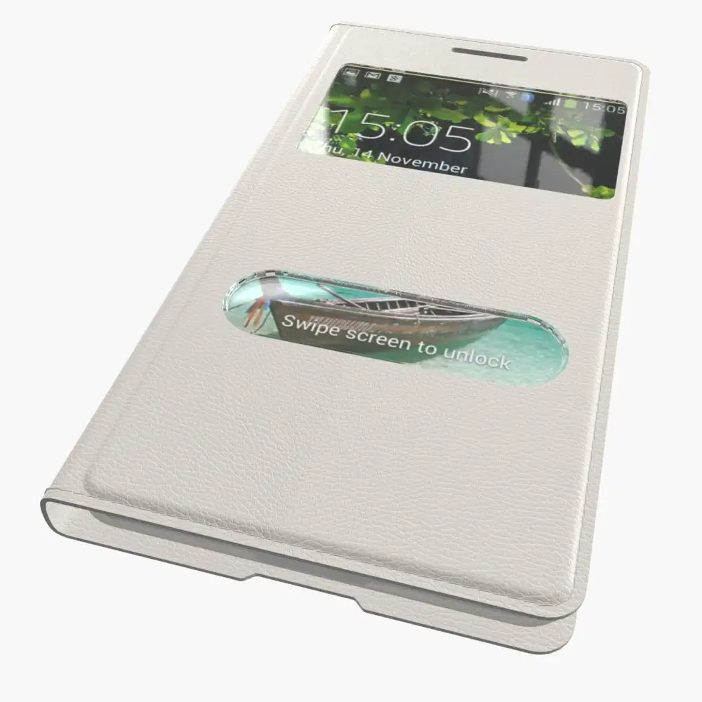 Кожаный флип чехол с двойными окнами для Samsung Galaxy Core i8262 i8260 8260 2 шт. может получить