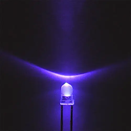 

50 шт. F3 3 мм круглая ультрафиолетовая светодиодная УФ-лампа 395-400 нм фиолетовая лампа Новинка