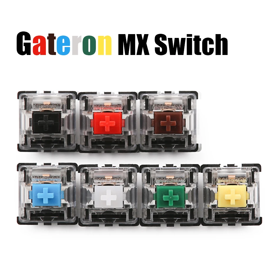 Gateron mx Переключатель 3 контакта/5 контактов с прозрачный чехол черный красный