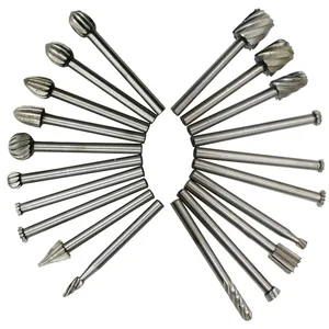 20 шт.компл. 3 мм Нож для резьбы по дереву из быстрорежущей стали Dremel фрезеровка по дереву вращающийся напильник режущий инструмент Аксессуары