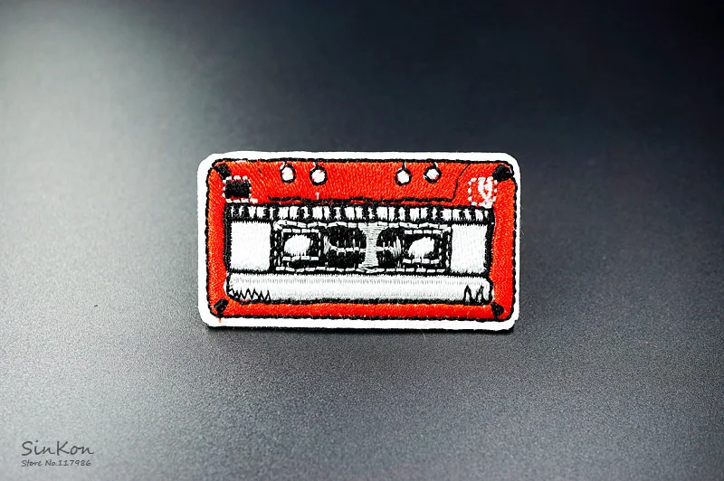 Кассета(Размер: 3,3X6,2 см) DIY тканевые значки нашивка вышитая аппликация, этикетка для шитья одежды наклейки одежда орнамент