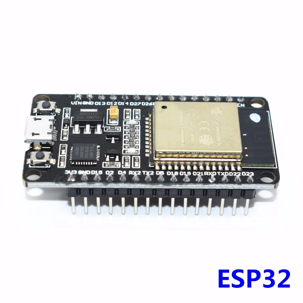 ESP32 Black Pins ESP-32 ESP32 беспроводной WiFi Bluetooth макетная плата 2,4 ГГц CP2102 микро USB двухъядерный модуль Nodemcu аналогичный ESP8266 - Цвет: ESP32 Black Pins