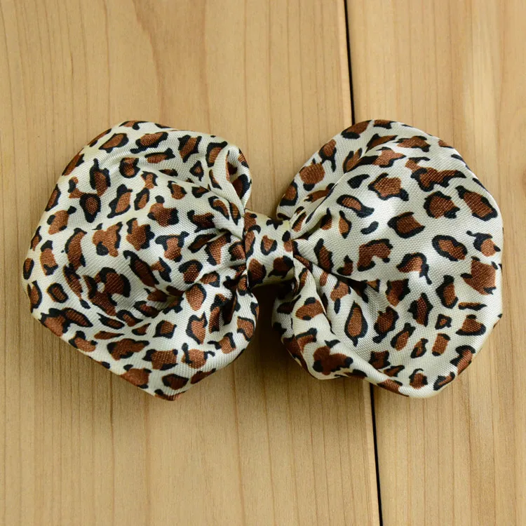 

20 шт./лот 4 "DIY ткани Hairbow животных печати шифон банты