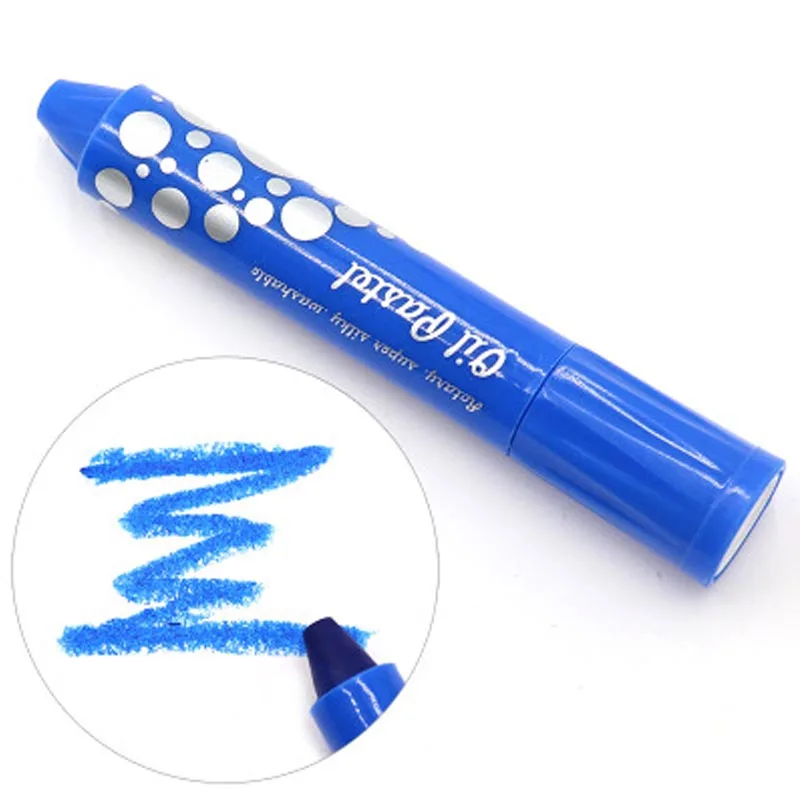 Dark blue Saizhi игрушка для рисования краски детская моющаяся цветная красочная масляная краска Одноцветный карандаш водорастворимый игрушка SZ3120 - Цвет: Dark blue