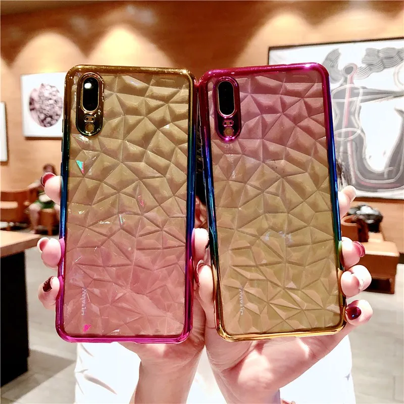Gradient Color Electroplate Side Case For Xiaomi Redmi 5 Plus Note 5A 6 4X 4 4A Mi 8 5x 6X A2 Mix 2 Soft Silicone Cases |