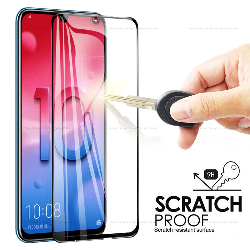 Изогнутое закаленное стекло 9D для Huawei Honor 8X 9 10 Lite защита экрана с полным клеем 10i 20i