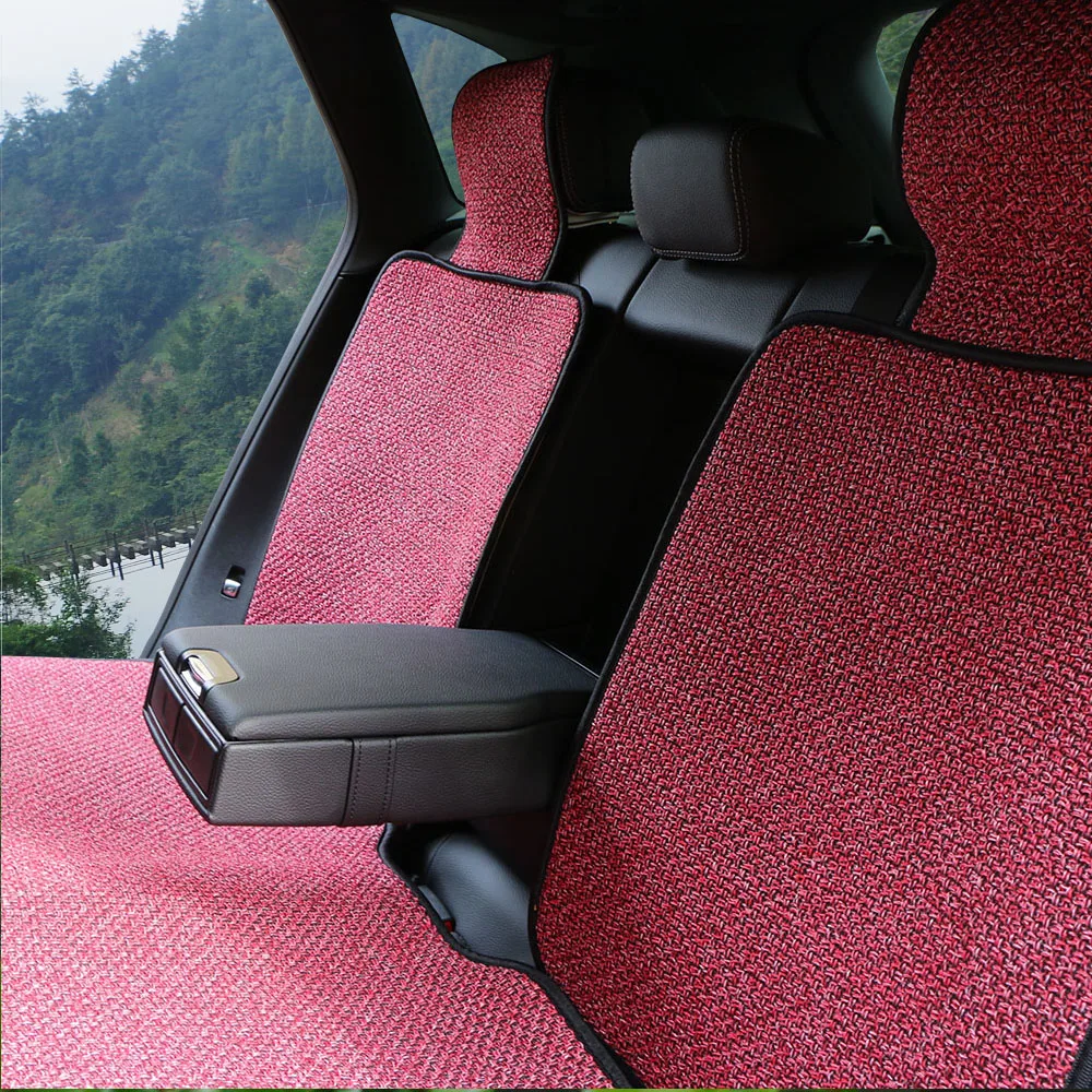 2 шт. искусственная льняная Крышка для автомобильного сиденья Осень Зима