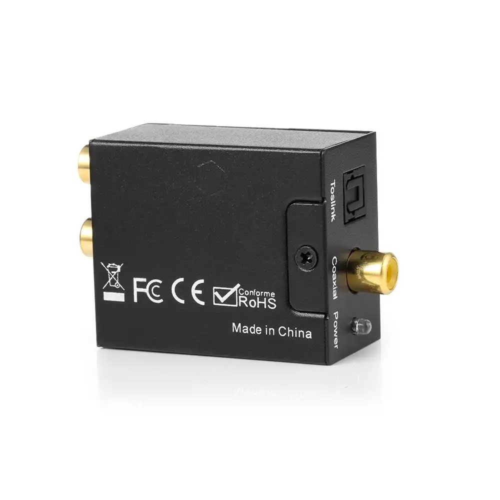 Коаксиальный оптоволоконный Toslink цифро аналоговый L/R RCA 3,5 мм Jack аудио конвертер SPDIF цифровой аудиодекодер Стерео усилители домашние