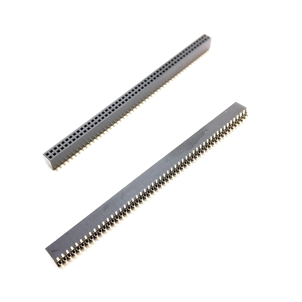 10 шт. двухрядные разъемы SMT SMD 1 27 мм 2X50Pin 100 Pin|socket connector|l connectorsocket smd |