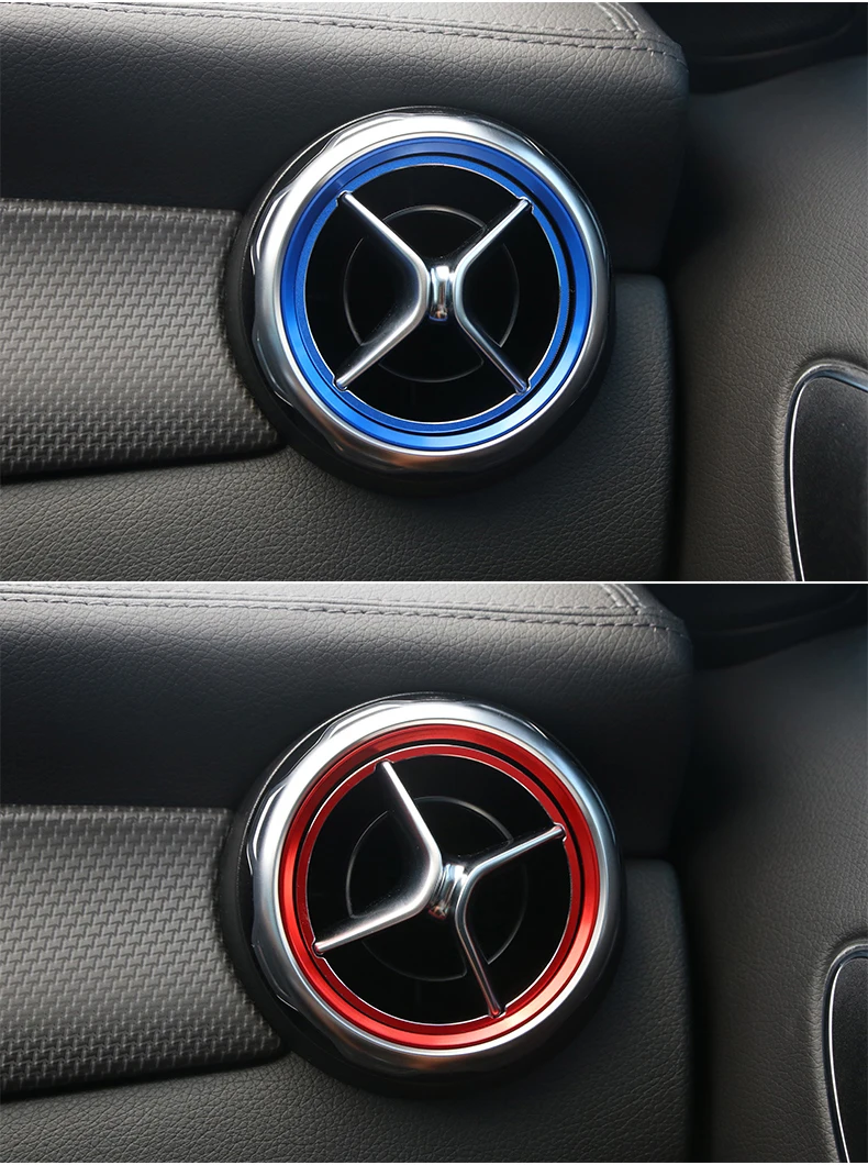 Для Mercedes CLA 45 AMG/CLA 250/220/GLA 250 модифицированный интерьер кондиционер воздуха выход яркая полоса Аксессуары для автомобильных наклеек