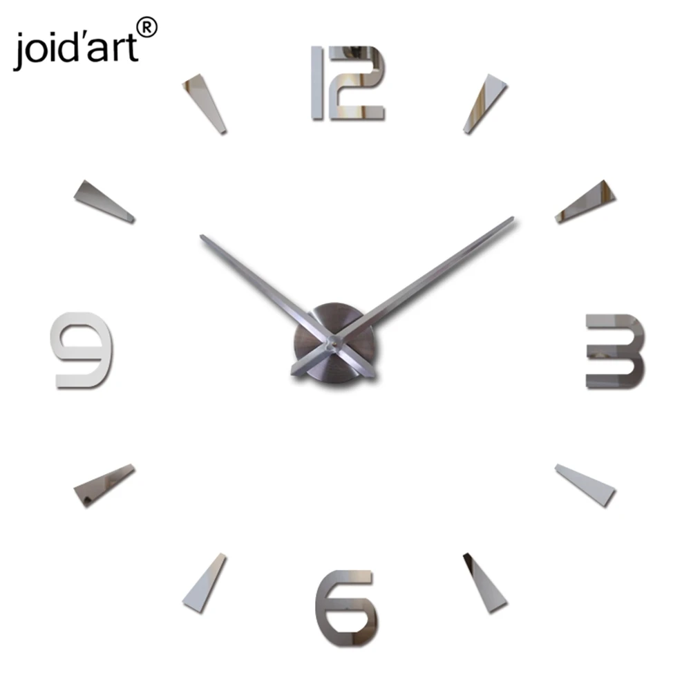 New Diy Wall Clock Acrylic  Clocks Quartz Watch Reloj De Pared Living Room Modern 3d Mirror Stickers Horloge Home Klok