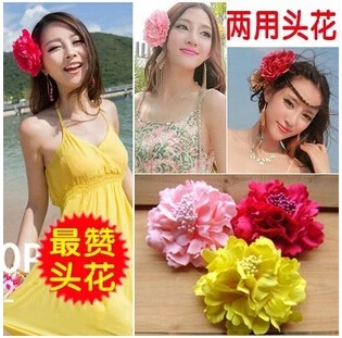 Заколки для волос с пионами женские стильные зажимы в богемном стиле аксессуары