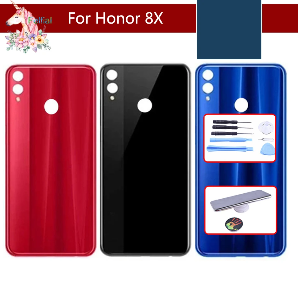 Для Huwei Honor 8X 8 X крышка батареи задняя корпуса дверь чехол панель Замена с подарком