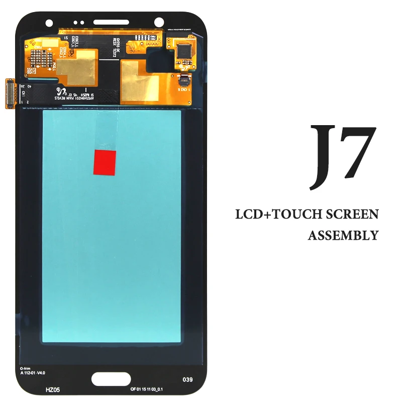 100% новый для Samsung J7 2015 J700 J700F LCD дисплей Супер AMOLED сенсорный экран в сборе 5 дюймов