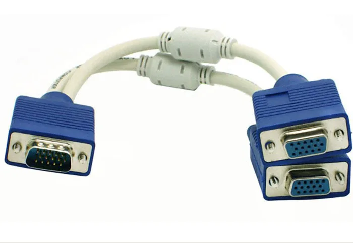 Vga one-point two-link computer display line distribution VGA Splitter Cable | Обустройство дома