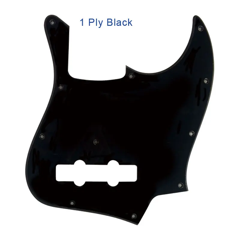 1Ply Black Pleroo пользовательские гитарные части-для MiJ Jazz Bass Сделано в Японии гитары накладки царапины пластины - Цвет: 1Ply Black