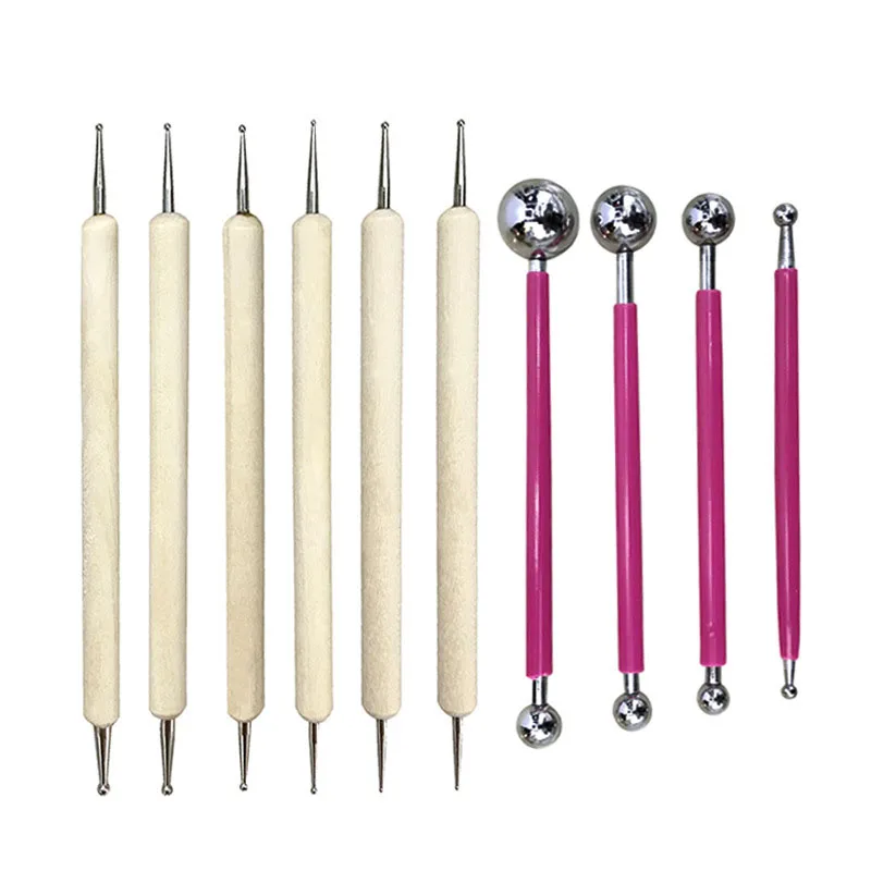 10 шт. инструменты для гравировки по глине керамическая керамика тиснение Набор