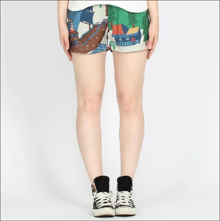 Женские камуфляжные шорты повседневные со средней талией на пуговицах|shorts cut|shorts