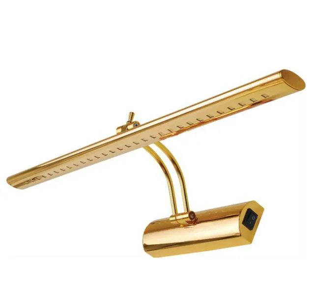 Качественный светодиодный зеркальный светильник золотистого цвета ванная