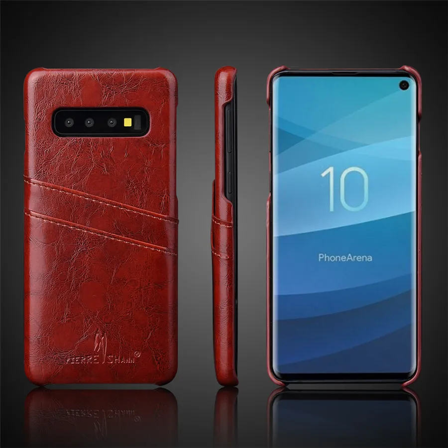Чехол из натуральной кожи для Samsung Galaxy S10 Plus S10e Note 8 9 Ретро винтажный защитный