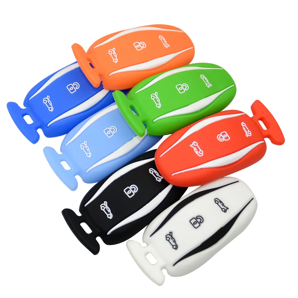OkeyTech силиконовый резиновый 3 кнопки автомобильный чехол для брелка с ключом