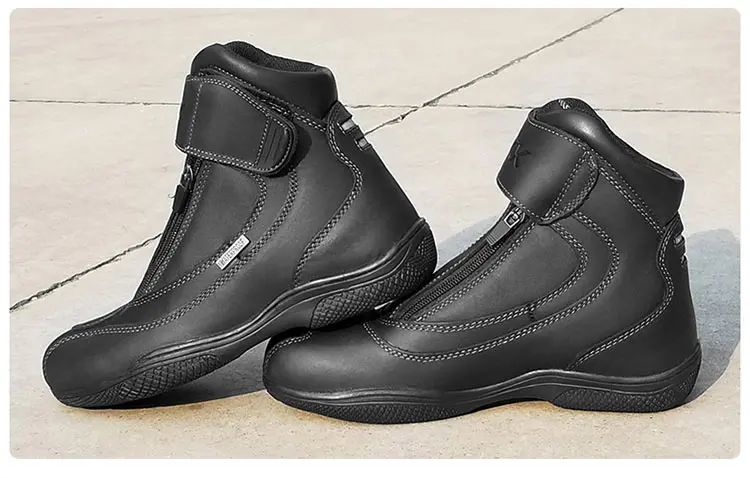 Мужские мотоциклетные Водонепроницаемые кожаные ботинки туристические уличная