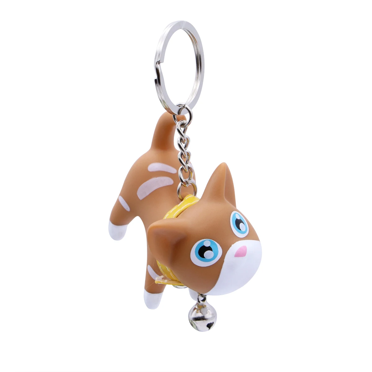 4 Милый мультфильм куклы маленький черный Кот брелок Porte Clef женский брелок автомобиль брелок парные брелки для ключей детское кольцо для ключей с игрушкой кулон - Цвет: 4