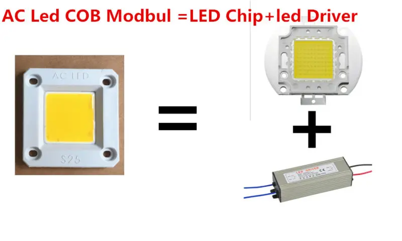 

30W 50W High Power Led Chip IC Integrated AC LED COB Chip Driver On Boards Led Chip For Led Flood Light Landscape Lights